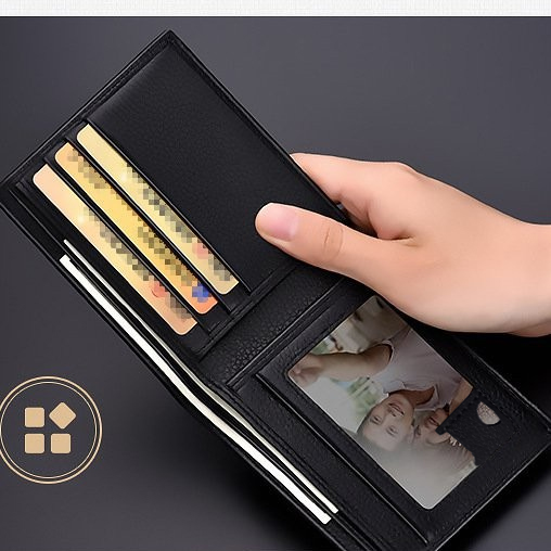 Crazy Bag Ultra-thin Men's Wallet Fashion Multifunctional Short Clip Simple Coin Purse