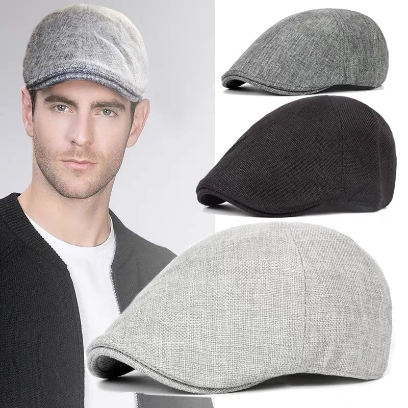 New Men Berets Spring Autumn Winter British Style Beret Hat Retro England Hats Male Hats Peaked Painter Caps for Dad